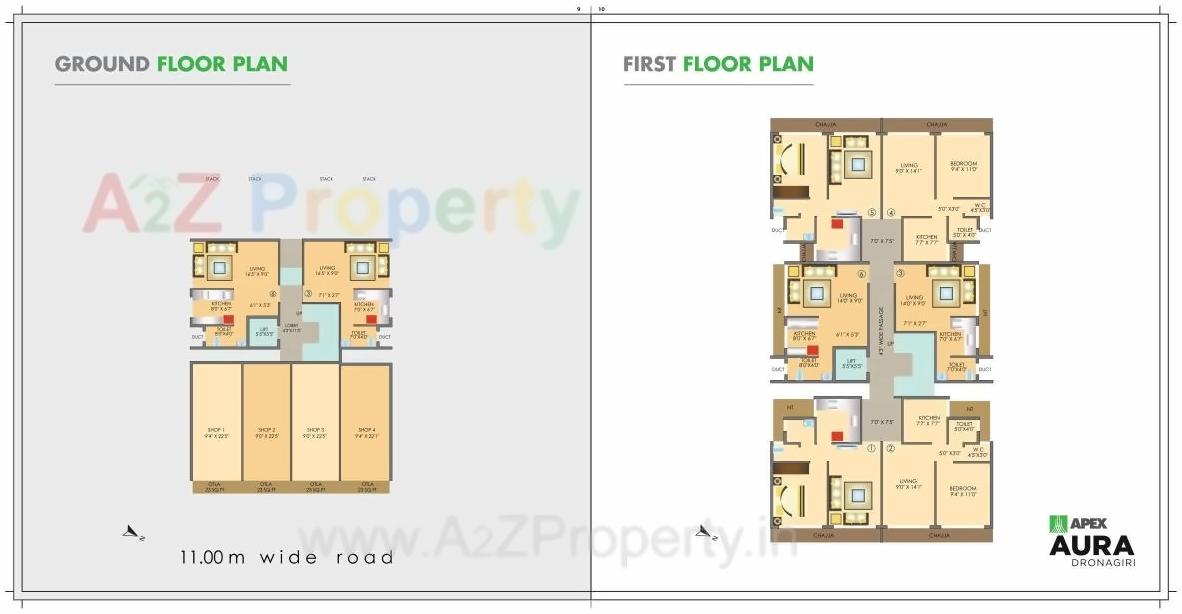 Layout of real estate project Apex Aura located at Bhendkhal, Raigarh, Maharashtra