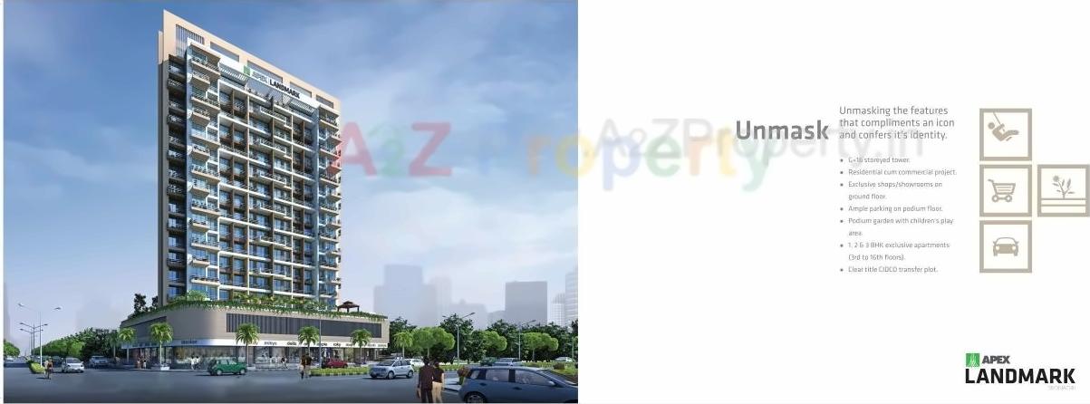 3D Elevation of real estate project Apex Landmark located at Uran, Raigarh, Maharashtra