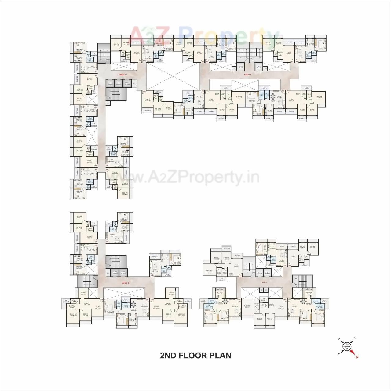 Layout of real estate project Aramus Complex located at Ulawe, Raigarh, Maharashtra