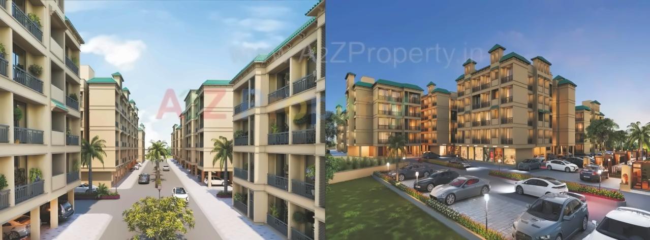 3D Elevation of real estate project Aravalli Sankul located at Bandhiwali, Raigarh, Maharashtra