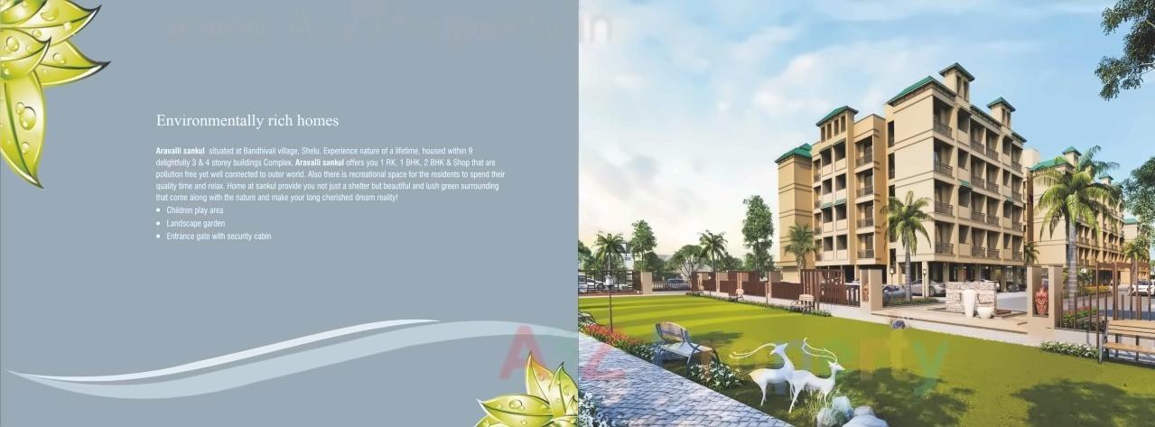 3D Elevation of real estate project Aravalli Sankul located at Bandhiwali, Raigarh, Maharashtra