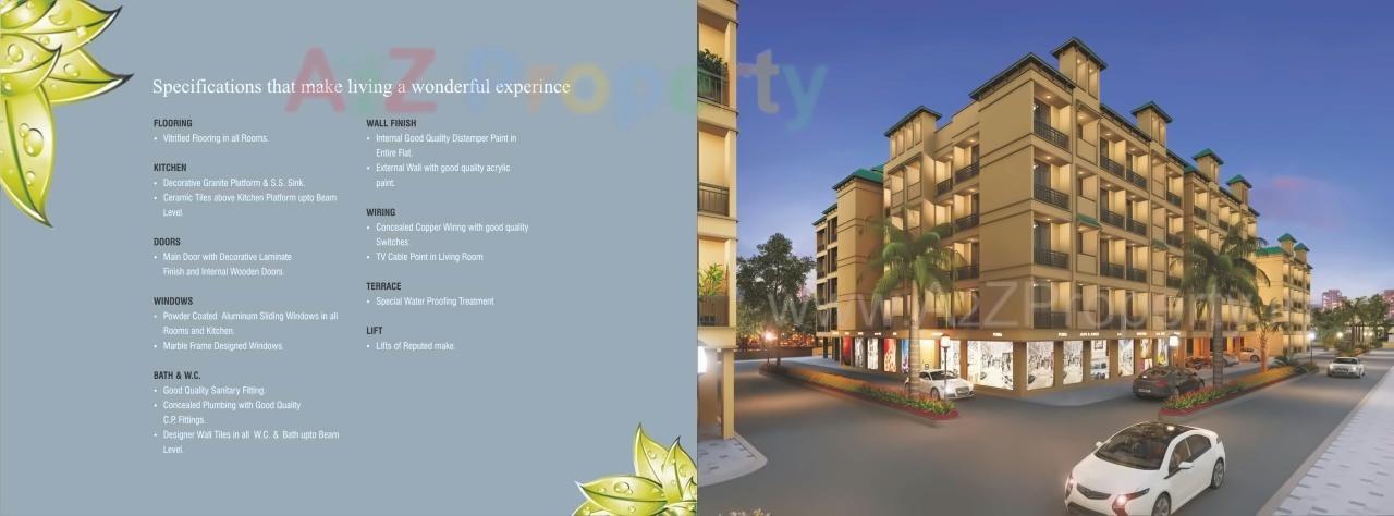 3D Elevation of real estate project Aravalli Sankul located at Bandhiwali, Raigarh, Maharashtra