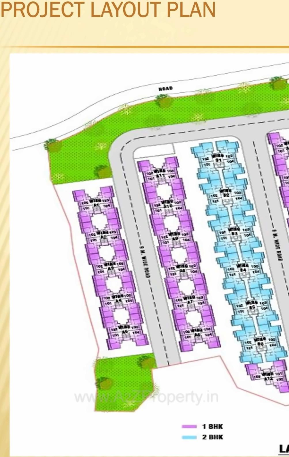 Layout of real estate project Arihant Amisha located at Mahodar, Raigarh, Maharashtra