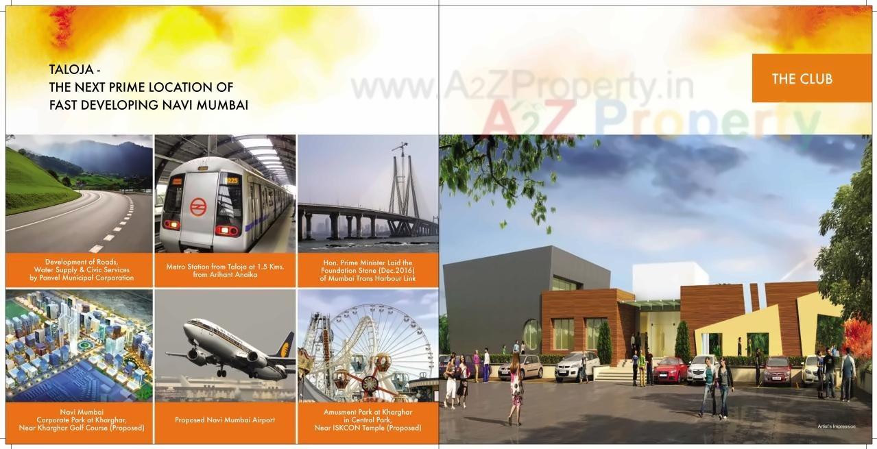 3D Elevation of real estate project Arihant Anaika located at Koyana-velhe, Raigarh, Maharashtra