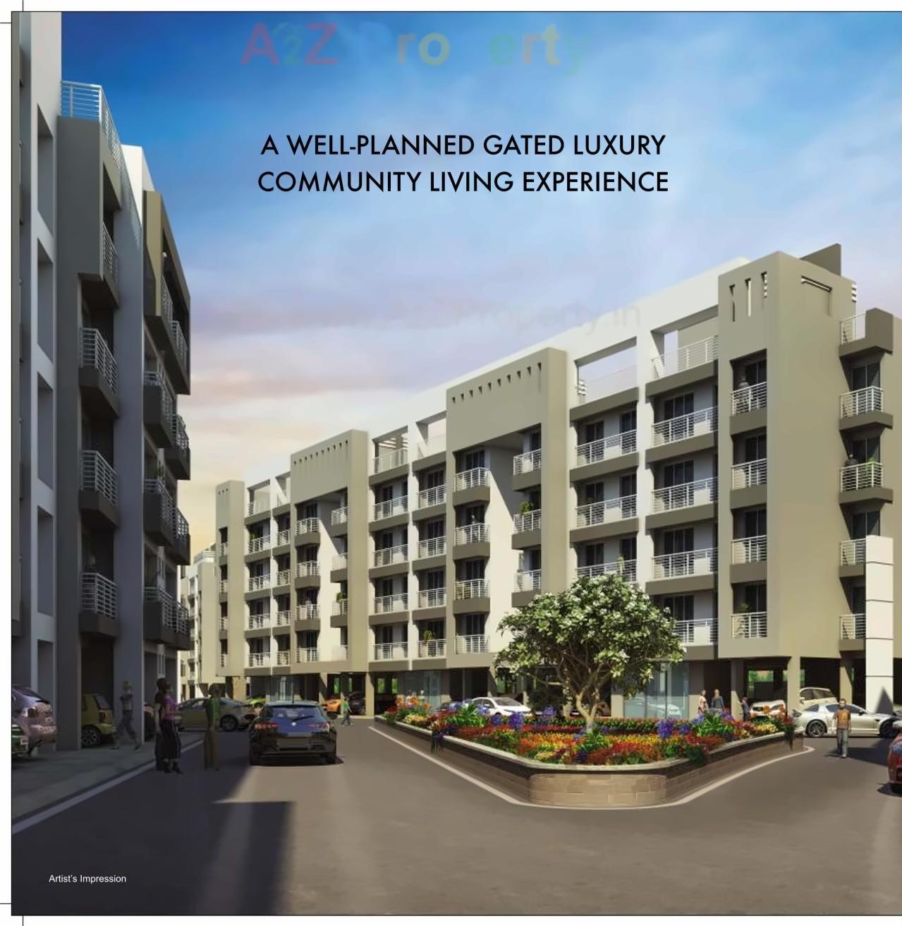 3D Elevation of real estate project Arihant Anaika located at Koyana-velhe, Raigarh, Maharashtra