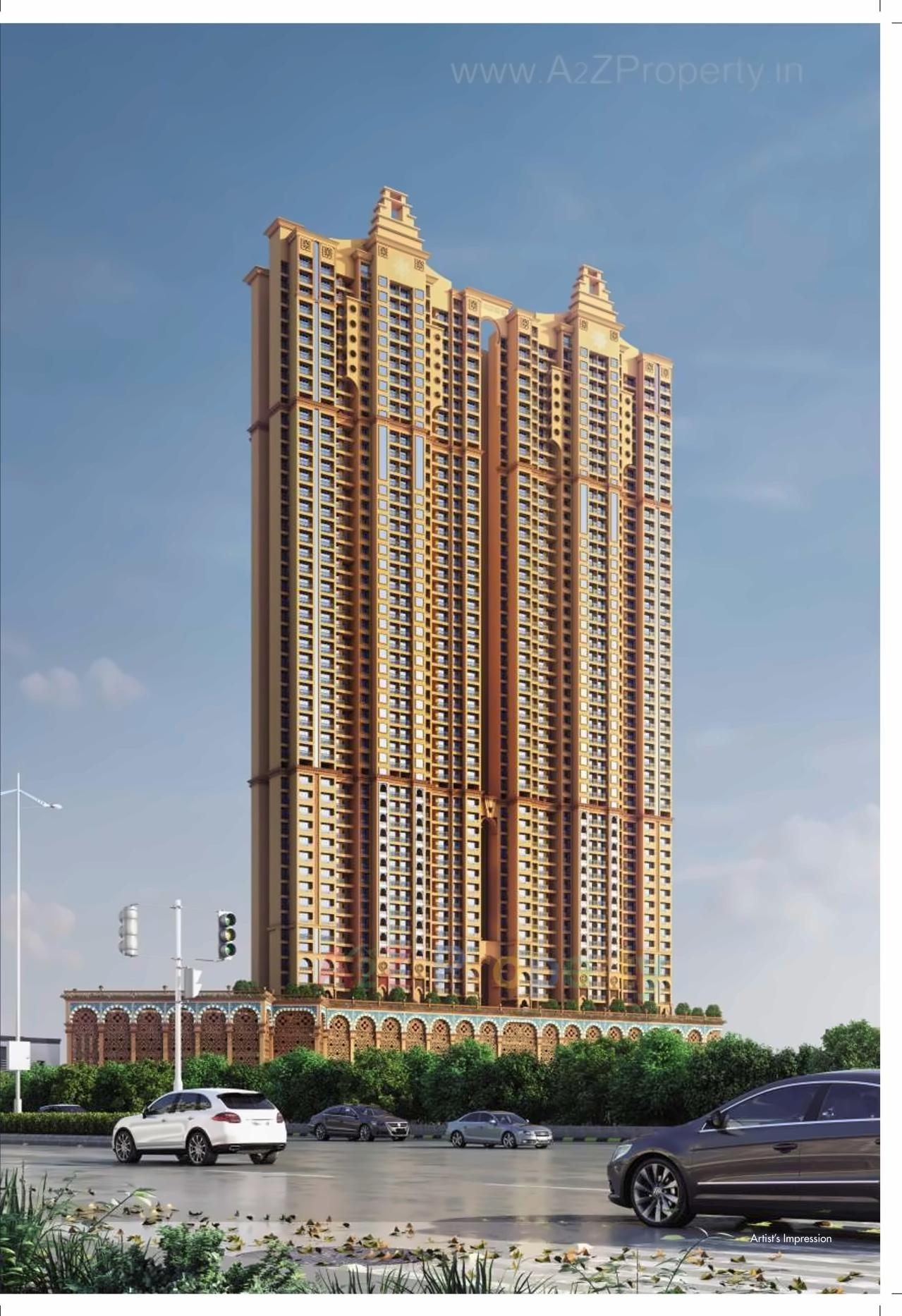 3D Elevation of real estate project Arihant Clan Aalishan located at Rohinjan, Raigarh, Maharashtra