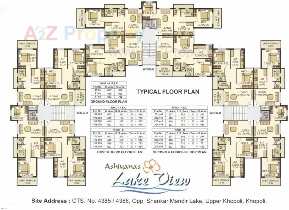 Layout of real estate project Ashiyanas Lake View  No located at Khopoli, Raigarh, Maharashtra