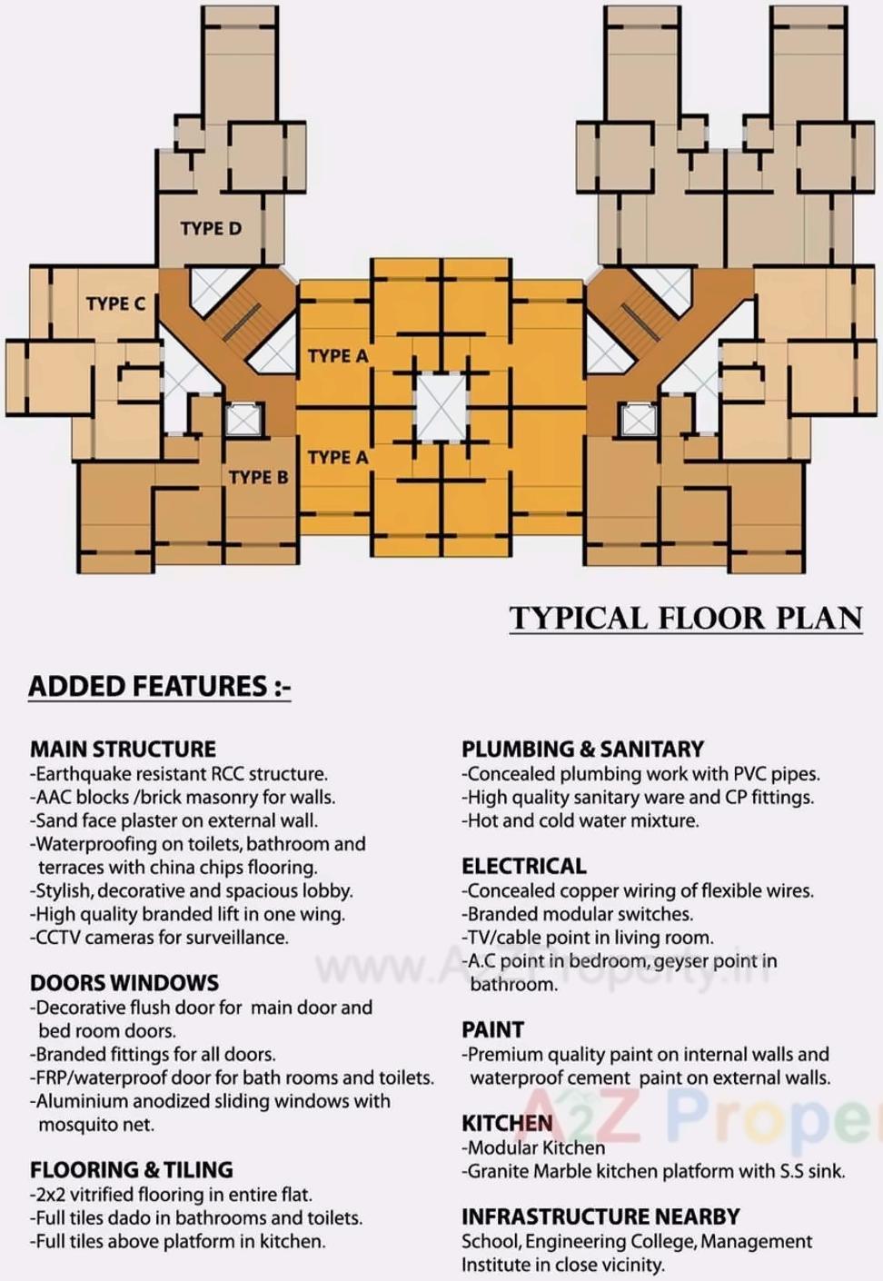 Layout of real estate project Atlantis located at Mamdapur, Raigarh, Maharashtra
