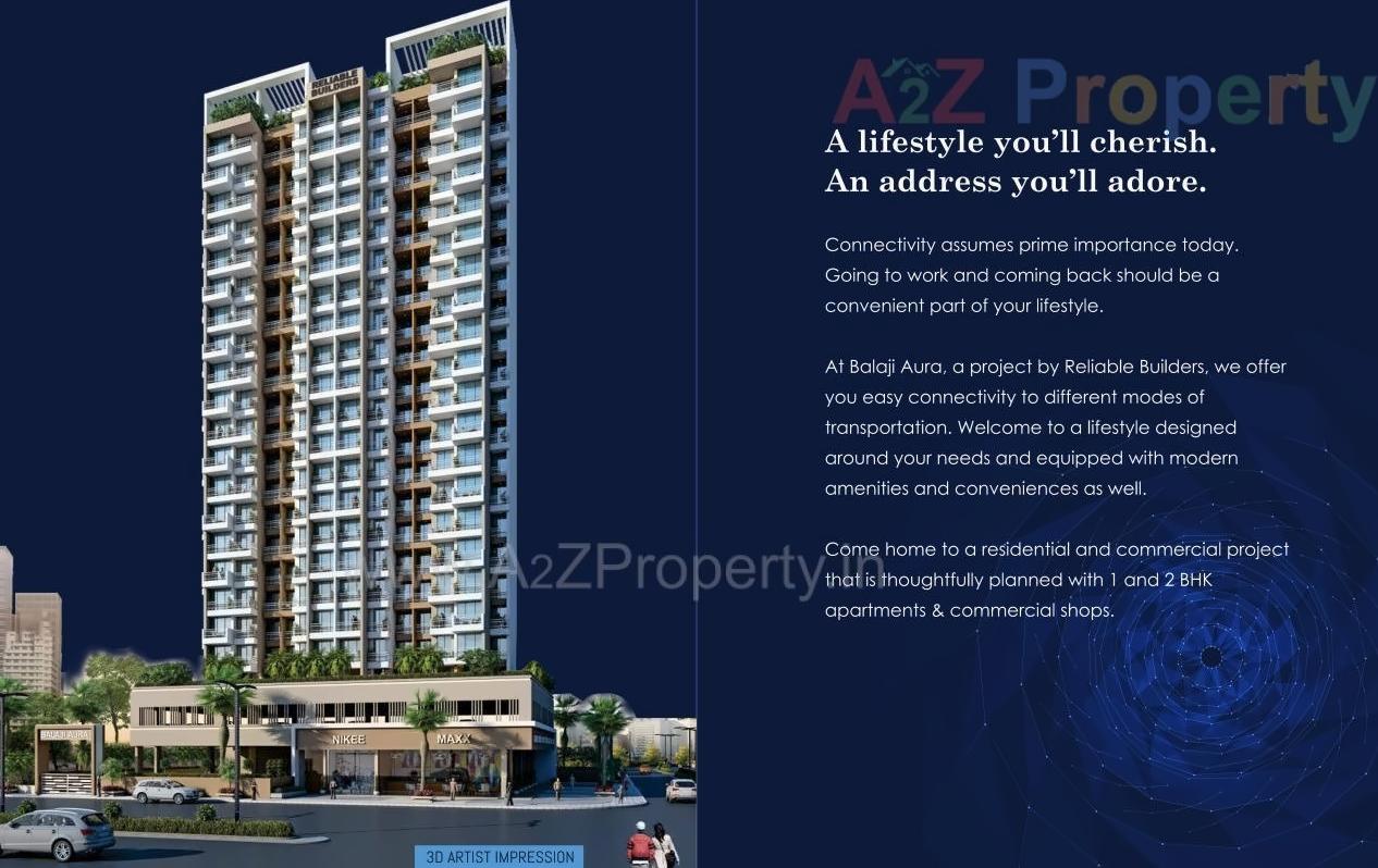 3D Elevation of real estate project Balaji Aura located at Taloje-panchnad-, Raigarh, Maharashtra