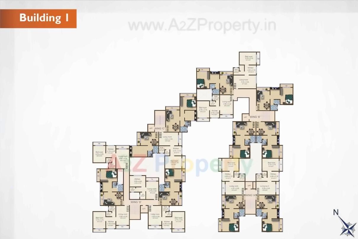 Layout of real estate project Balaji Residency Complex located at Hedutane, Raigarh, Maharashtra