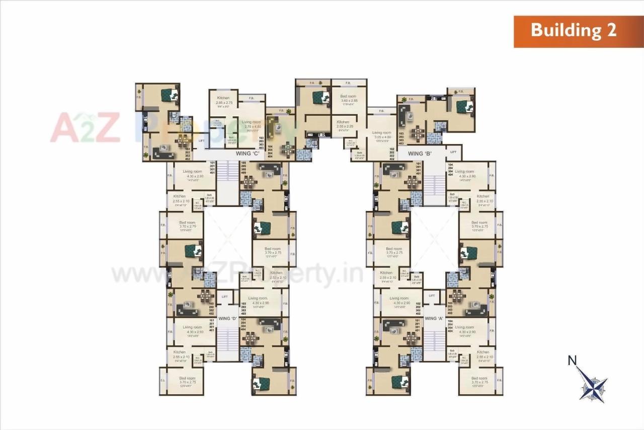 Layout of real estate project Balaji Residency Complex located at Hedutane, Raigarh, Maharashtra