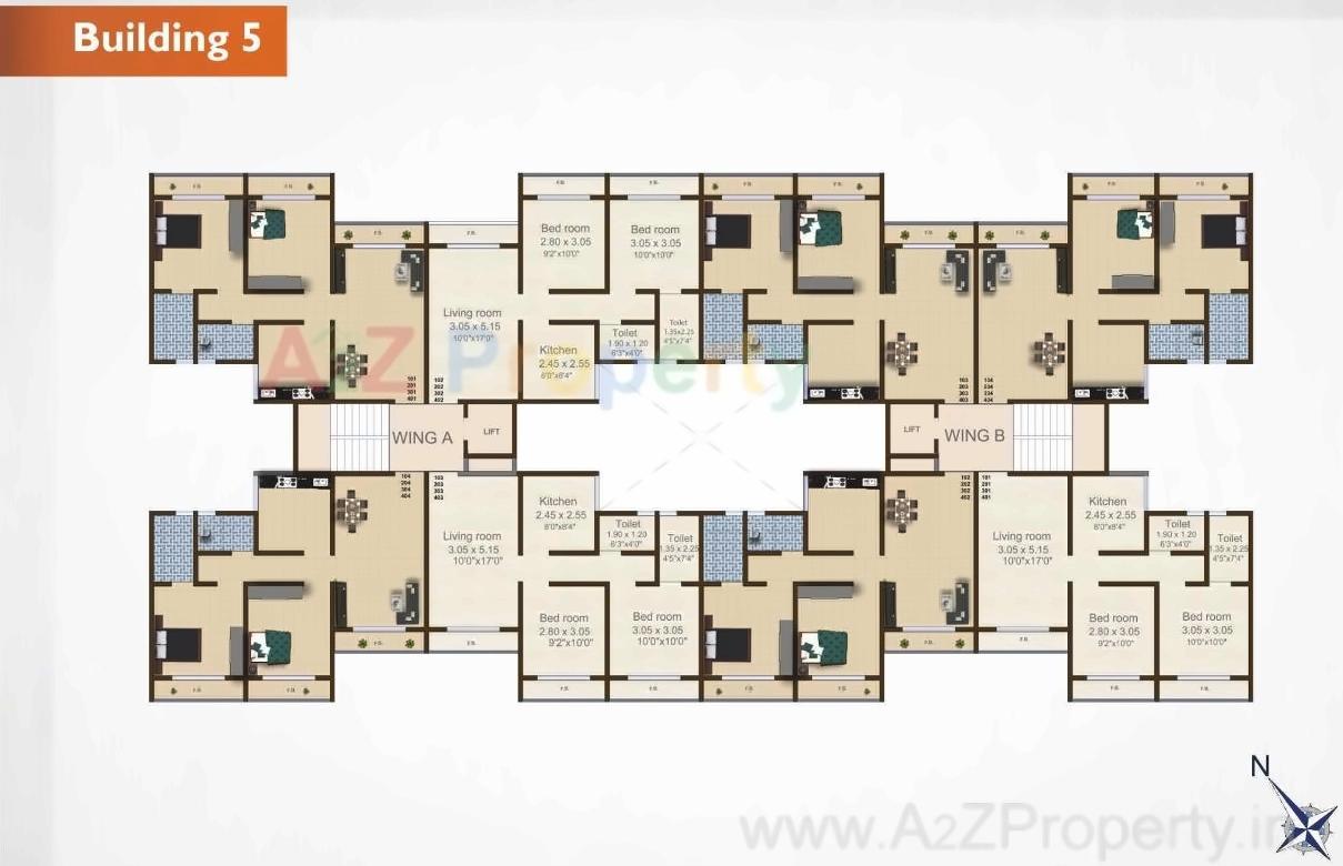 Layout of real estate project Balaji Residency Complex located at Hedutane, Raigarh, Maharashtra