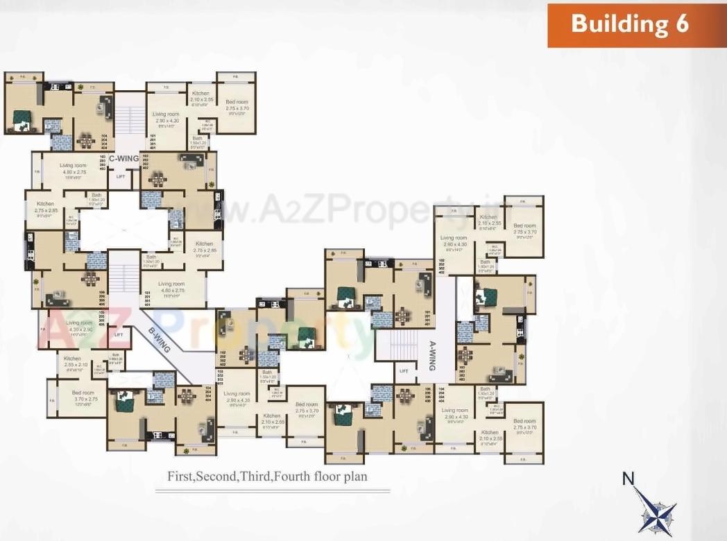 Layout of real estate project Balaji Residency Complex located at Hedutane, Raigarh, Maharashtra