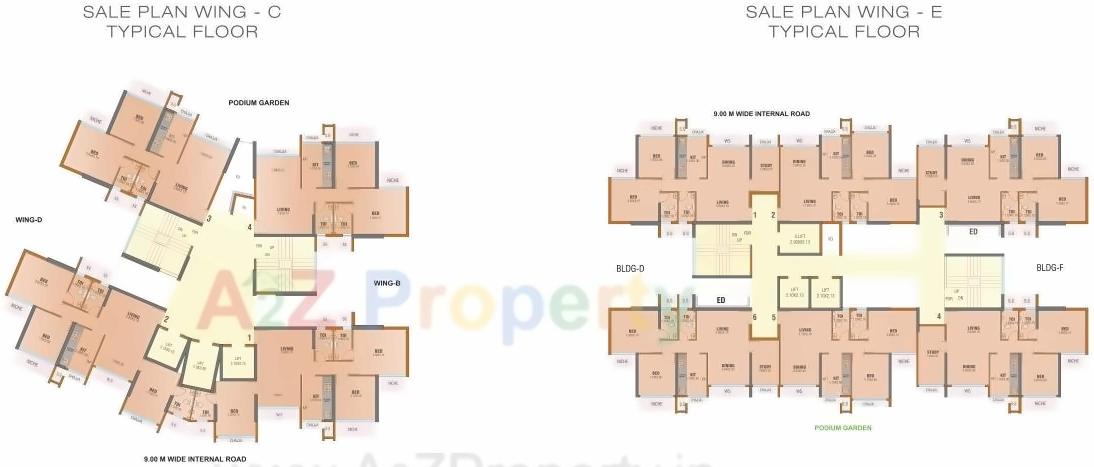 Layout of real estate project Balaji Symphony located at Shilottar-raichur, Raigarh, Maharashtra