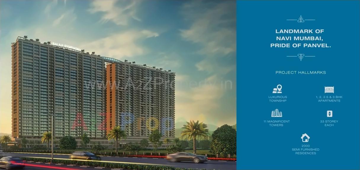 3D Elevation of real estate project Balaji Symphony located at Shilottar-raichur, Raigarh, Maharashtra