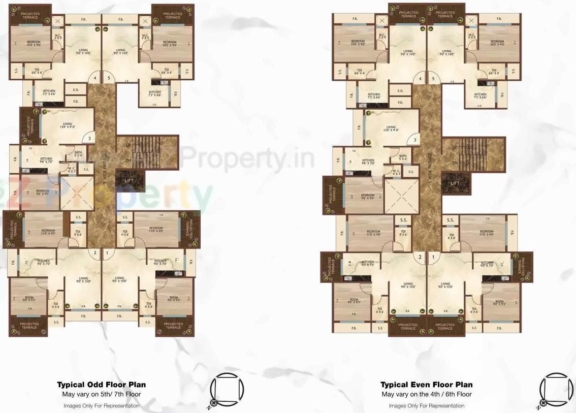 Layout of real estate project Baline Dwellings located at Ulawe, Raigarh, Maharashtra