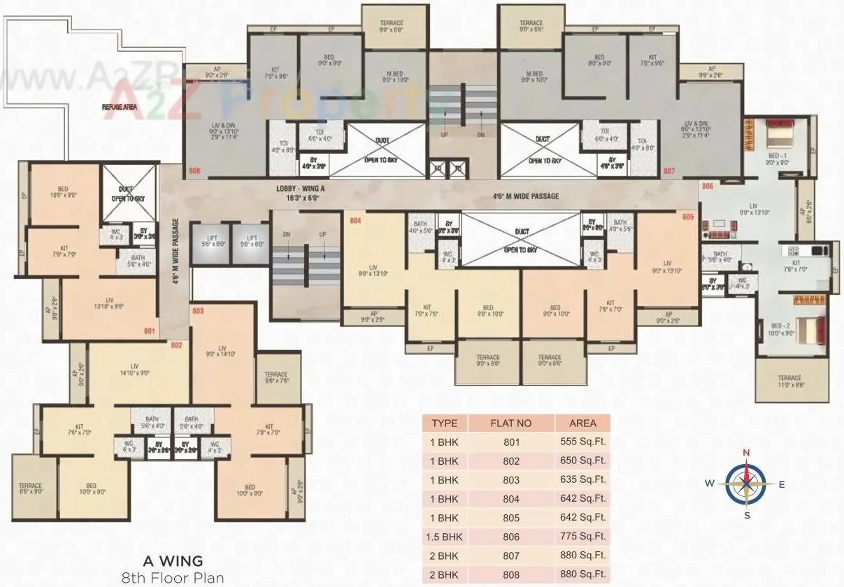 Layout of real estate project Bellavue located at Khopoli, Raigarh, Maharashtra