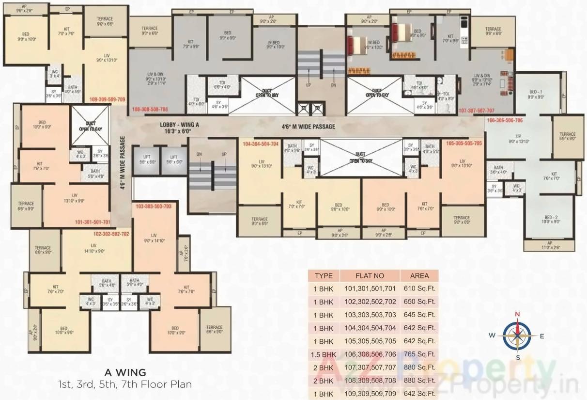 Layout of real estate project Bellavue located at Khopoli, Raigarh, Maharashtra