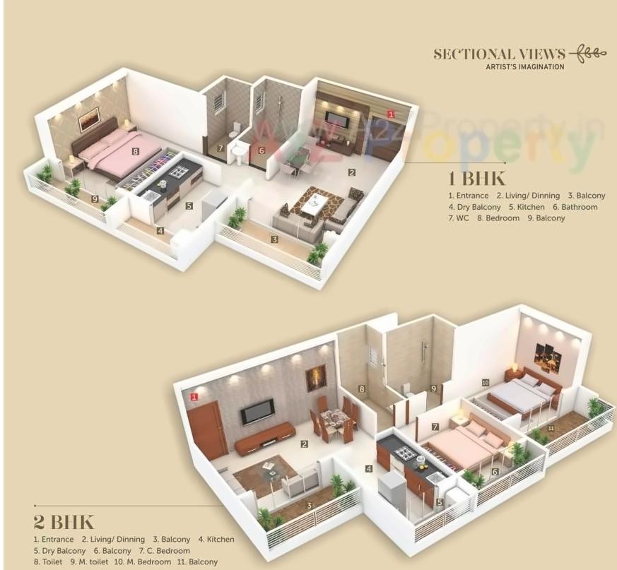Layout of real estate project Bhagat Heritage located at Kamothe-, Raigarh, Maharashtra
