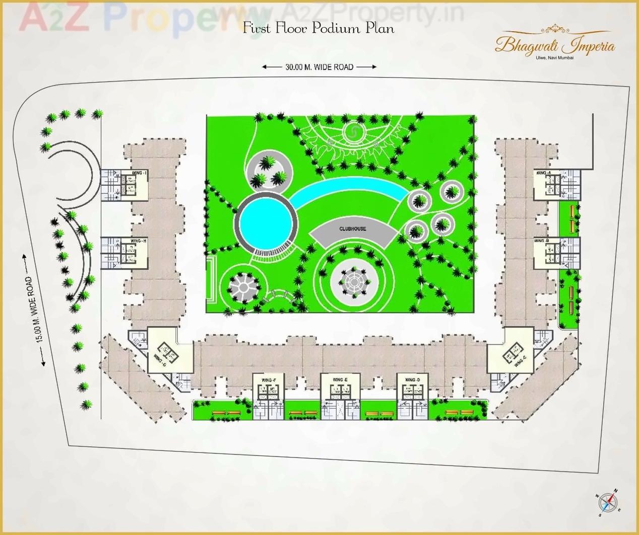 Layout of real estate project Bhagwati Imperia located at Ulawe, Raigarh, Maharashtra