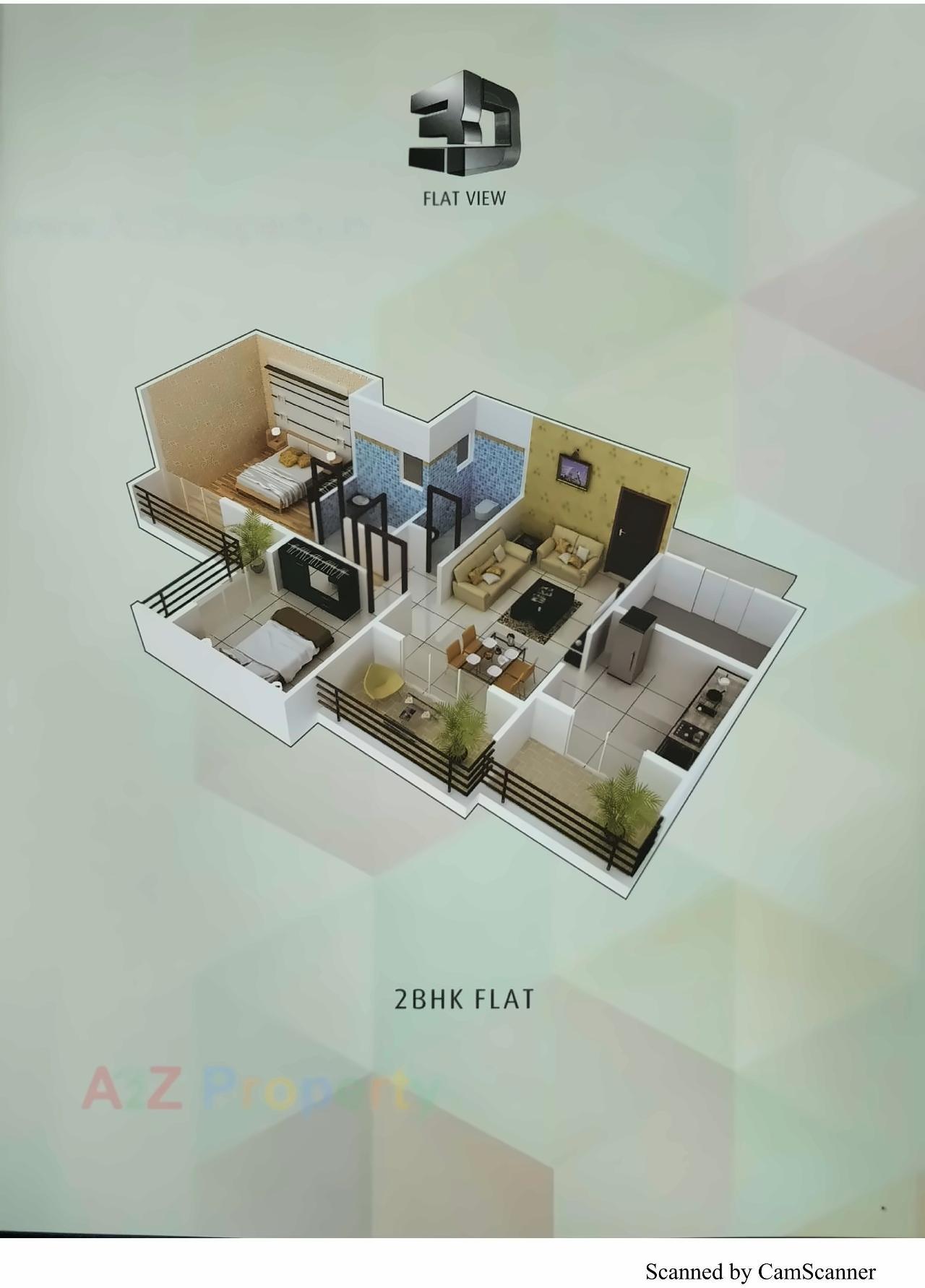 Layout of real estate project Bhakti Heights located at Ulawe, Raigarh, Maharashtra