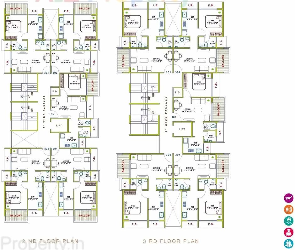 Layout of real estate project Blue Key Realtys Escalate located at Ulawe, Raigarh, Maharashtra