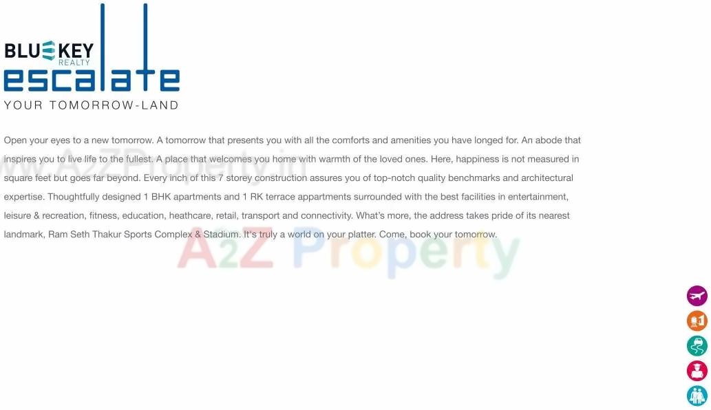  of real estate project Blue Key Realtys Escalate located at Ulawe, Raigarh, Maharashtra
