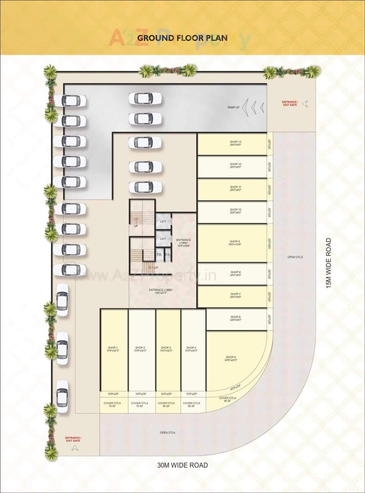 Layout of real estate project Callisto located at Ulawe, Raigarh, Maharashtra