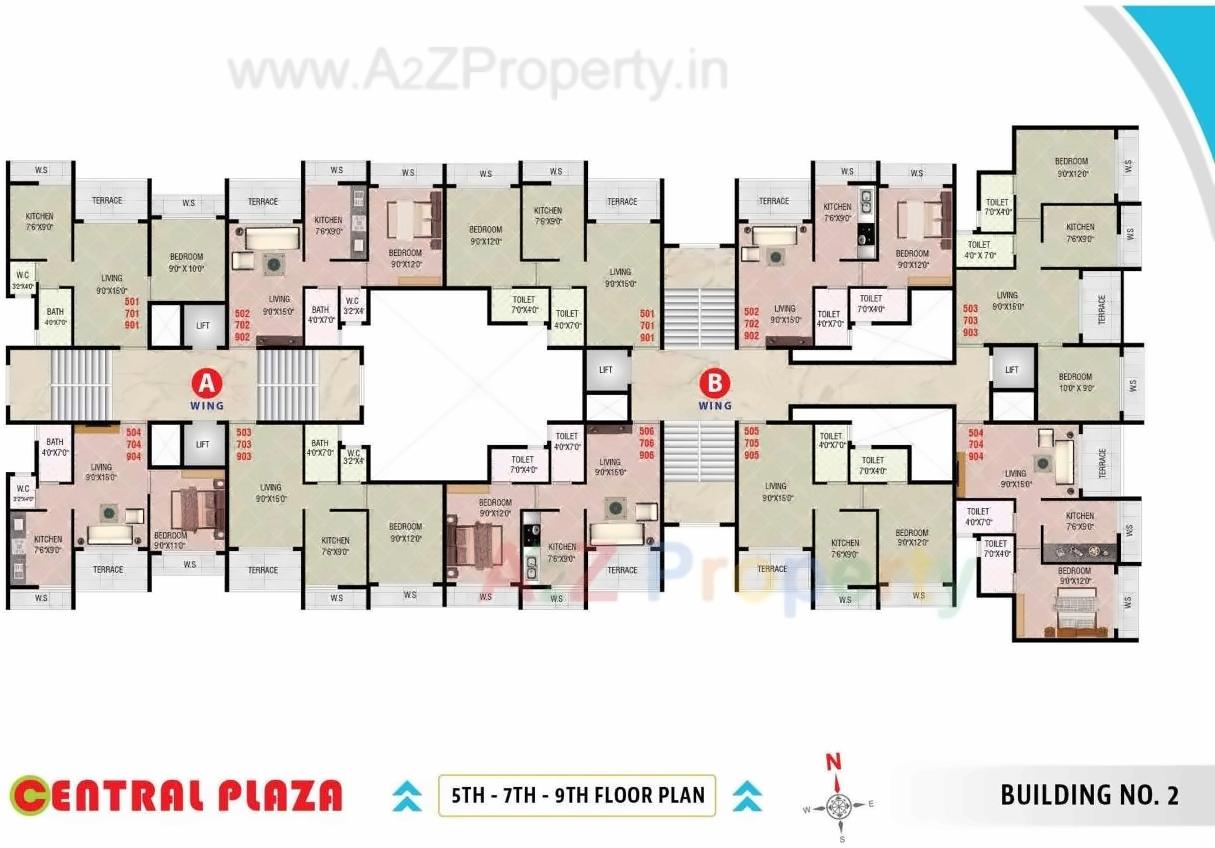 Layout of real estate project Central Plaza located at Khopoli, Raigarh, Maharashtra