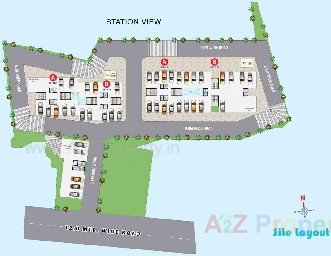 Layout of real estate project Central Plaza located at Khopoli, Raigarh, Maharashtra