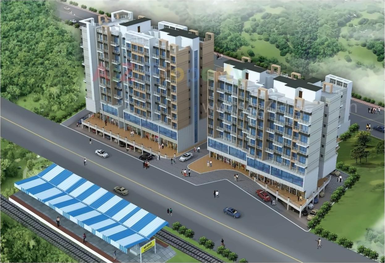 3D Elevation of real estate project Central Plaza located at Khopoli, Raigarh, Maharashtra