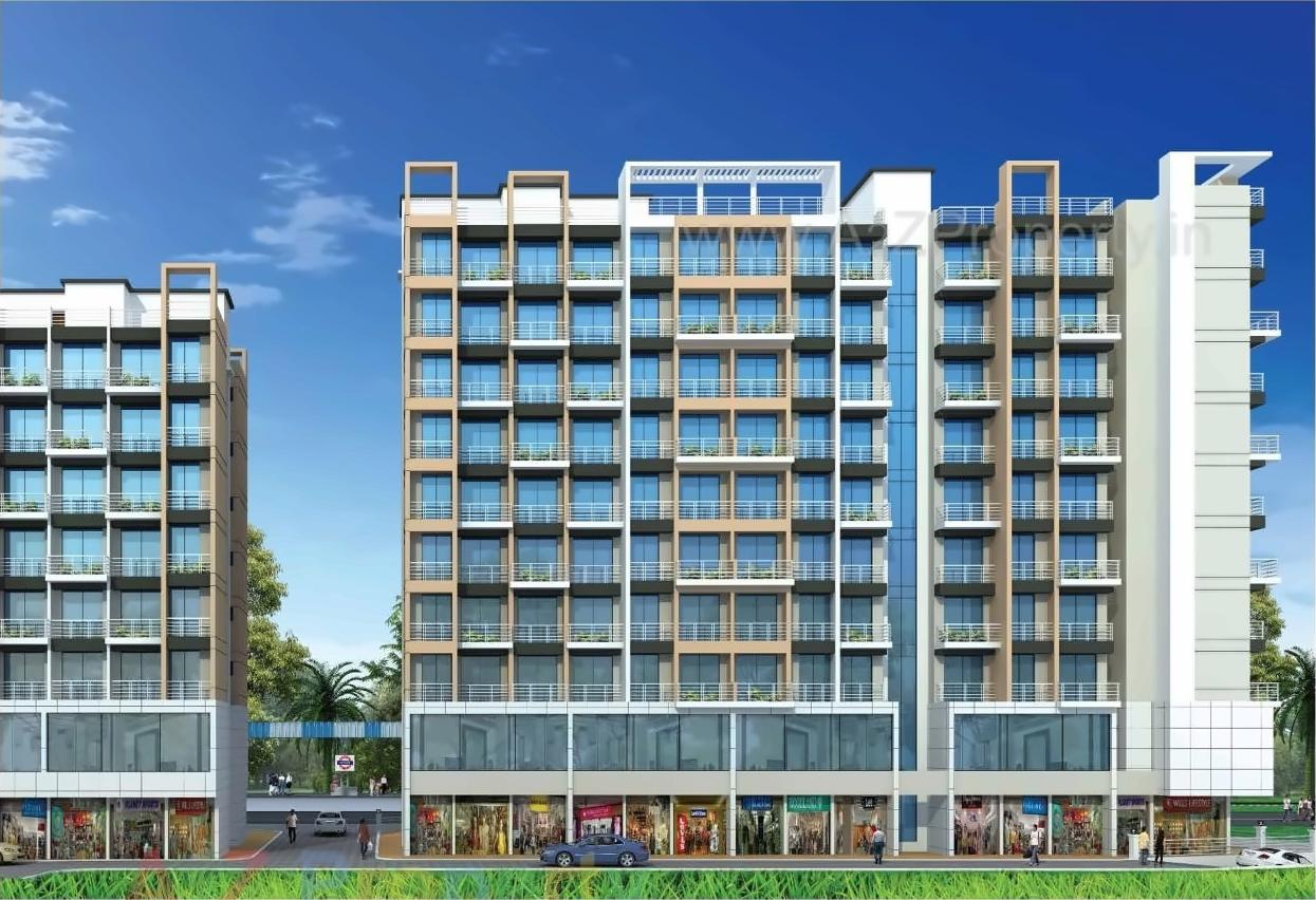 3D Elevation of real estate project Central Plaza located at Khopoli, Raigarh, Maharashtra