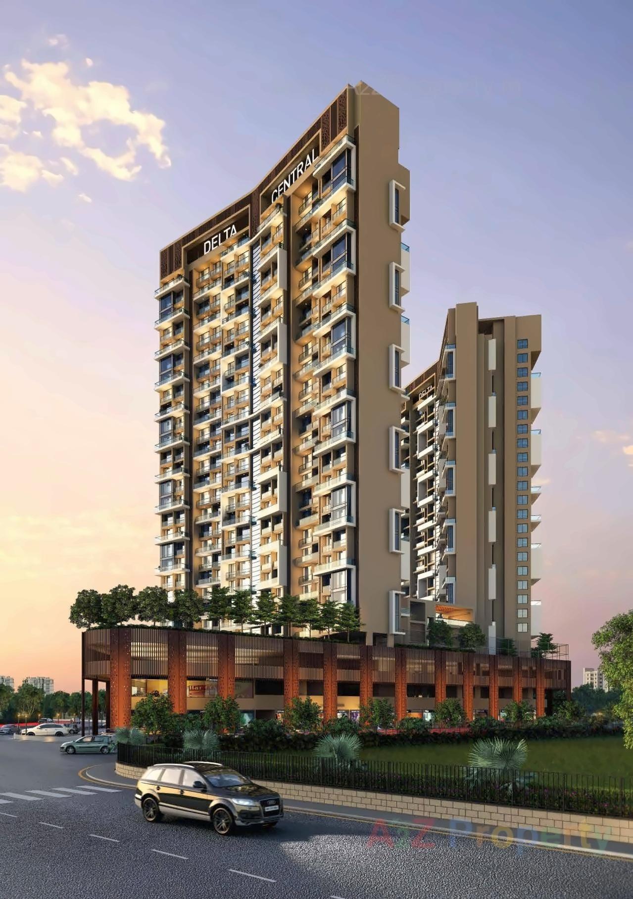 3D Elevation of real estate project Delta Central located at Kharghar, Raigarh, Maharashtra