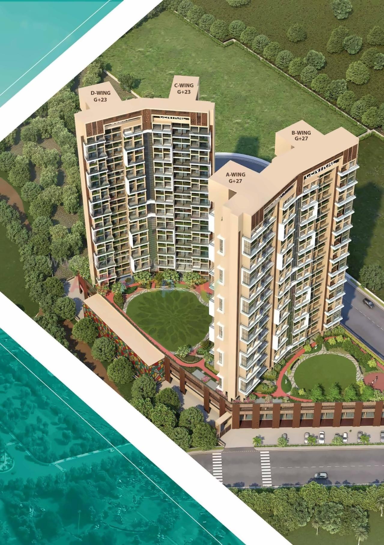 3D Elevation of real estate project Delta Central located at Kharghar, Raigarh, Maharashtra