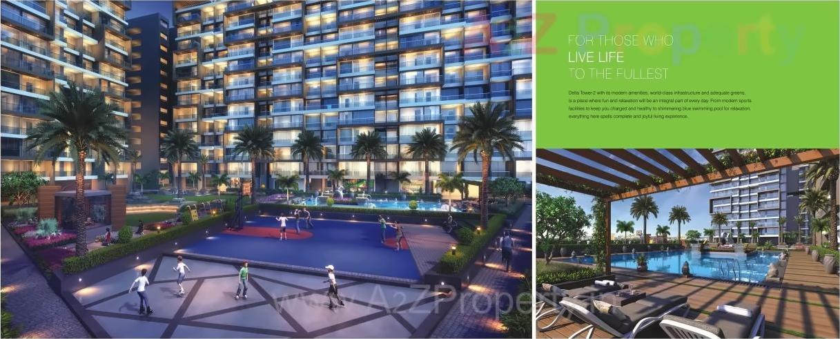 3D Elevation of real estate project Delta Tower located at Ulawe, Raigarh, Maharashtra