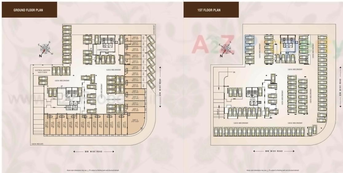 Layout of real estate project Dev Luxuria located at Uran, Raigarh, Maharashtra