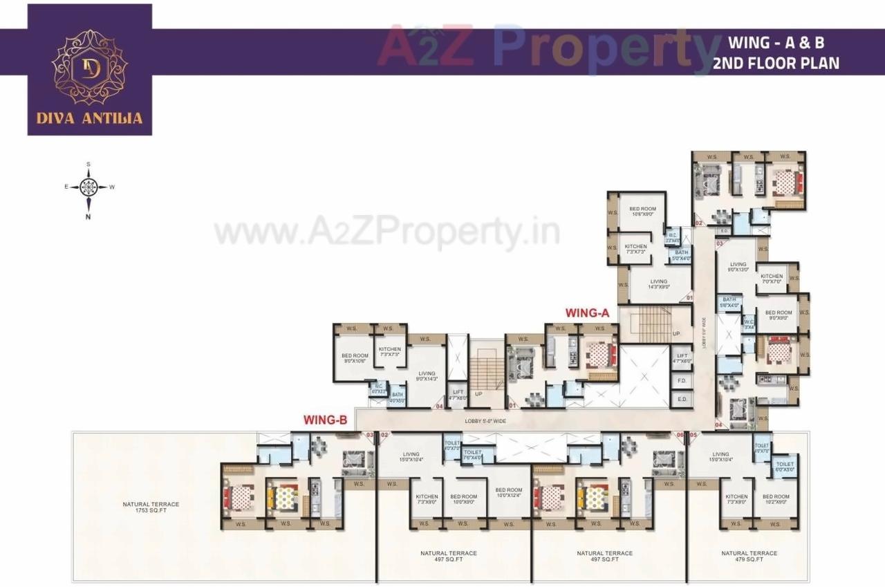 Layout of real estate project Diva Antilia located at Karade-kh, Raigarh, Maharashtra