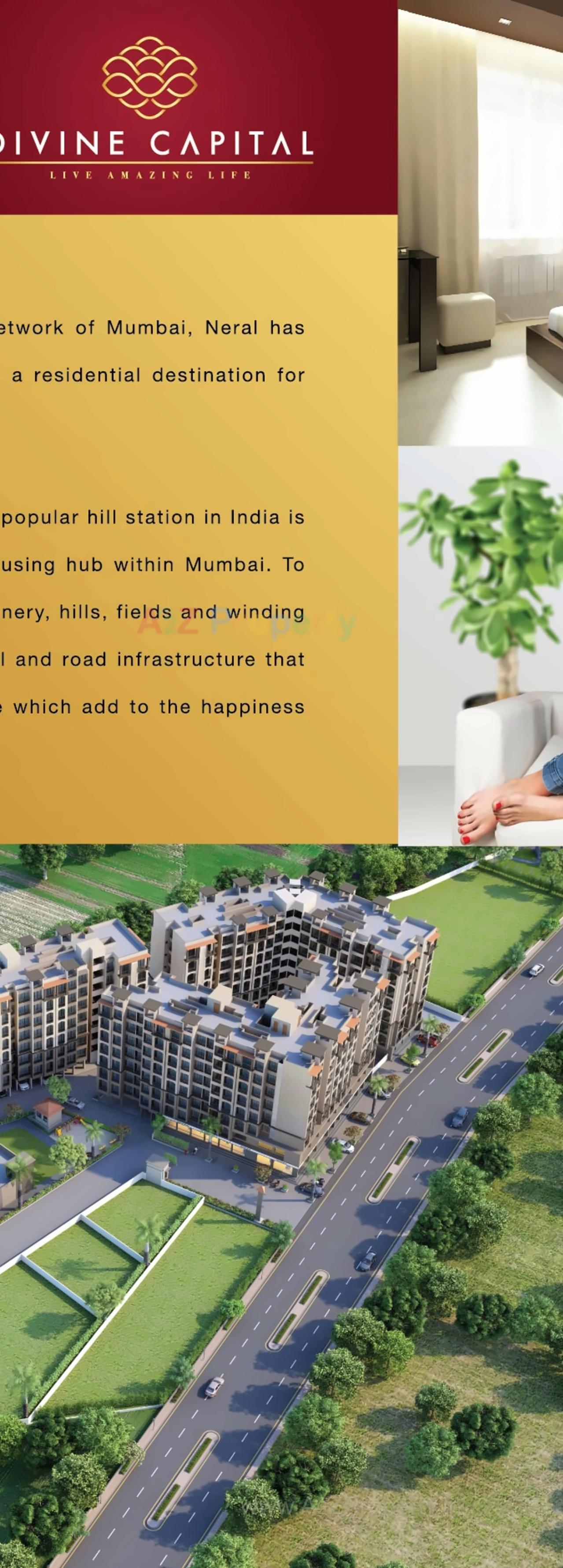 3D Elevation of real estate project Divine Capital located at Dhamote, Raigarh, Maharashtra