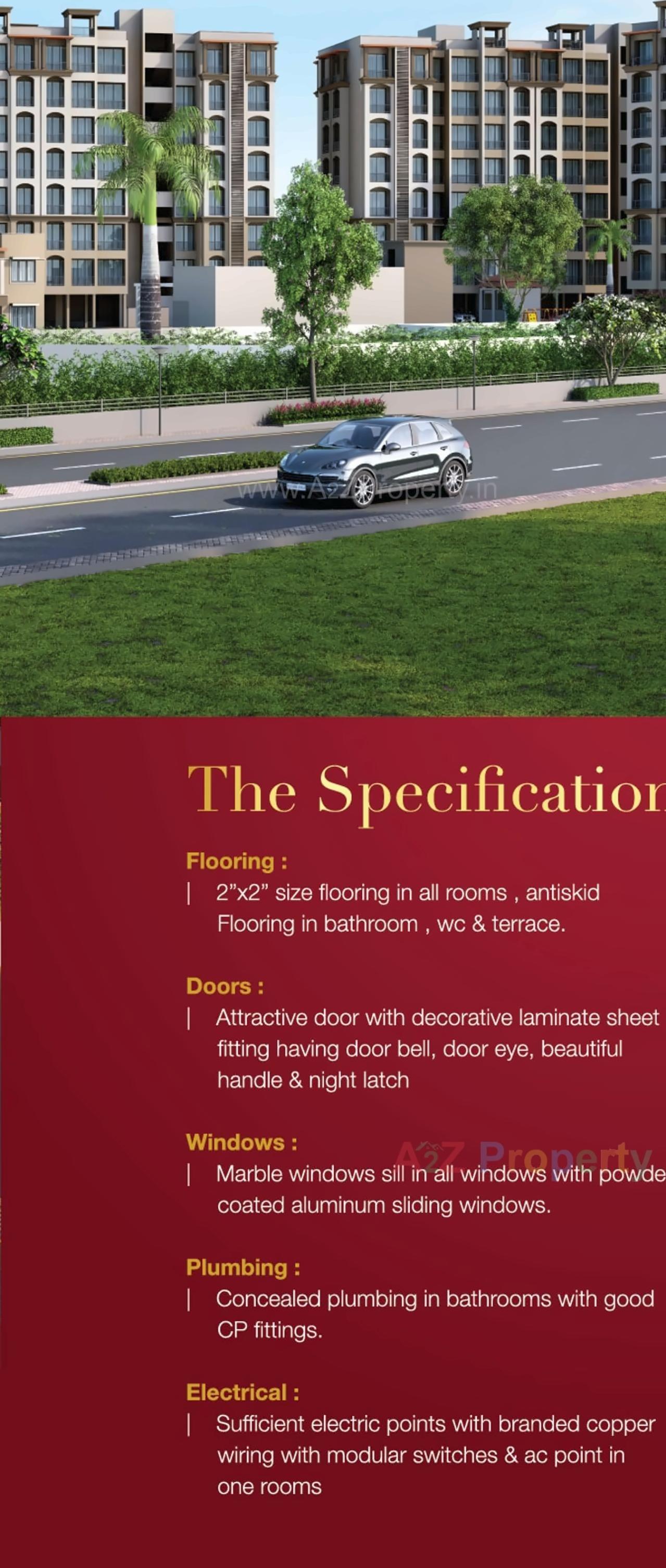 3D Elevation of real estate project Divine Capital located at Dhamote, Raigarh, Maharashtra