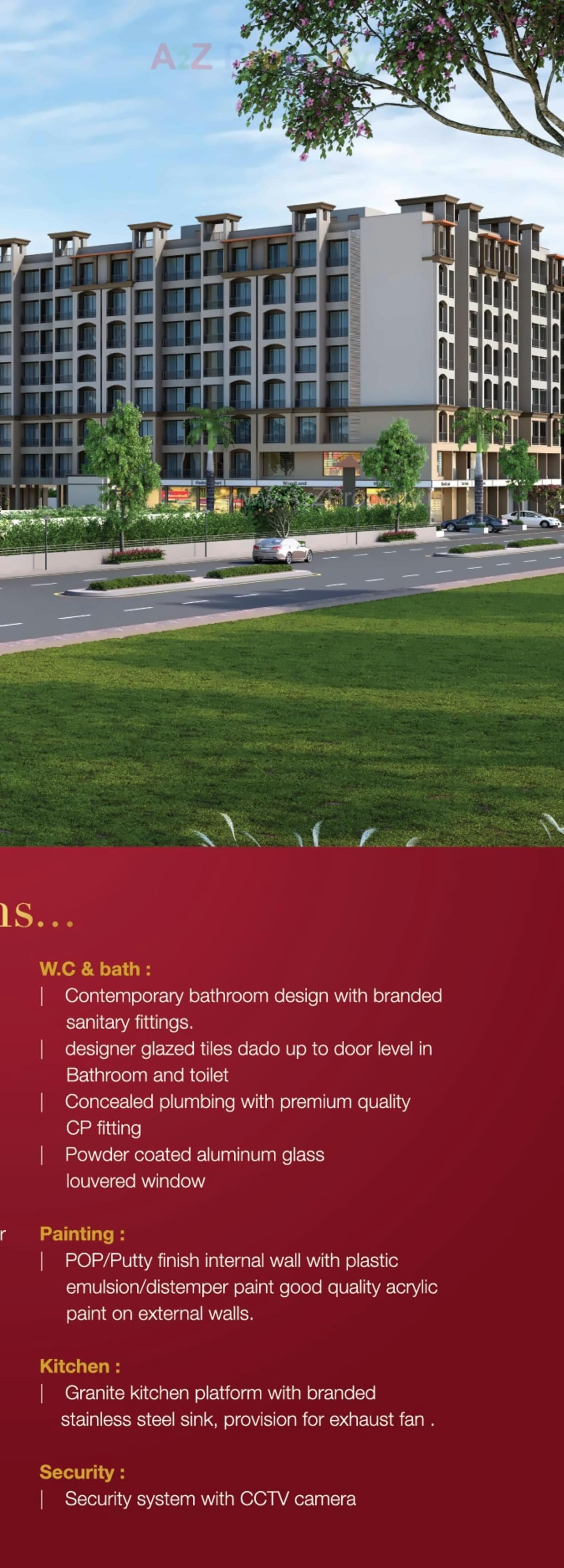 3D Elevation of real estate project Divine Capital located at Dhamote, Raigarh, Maharashtra