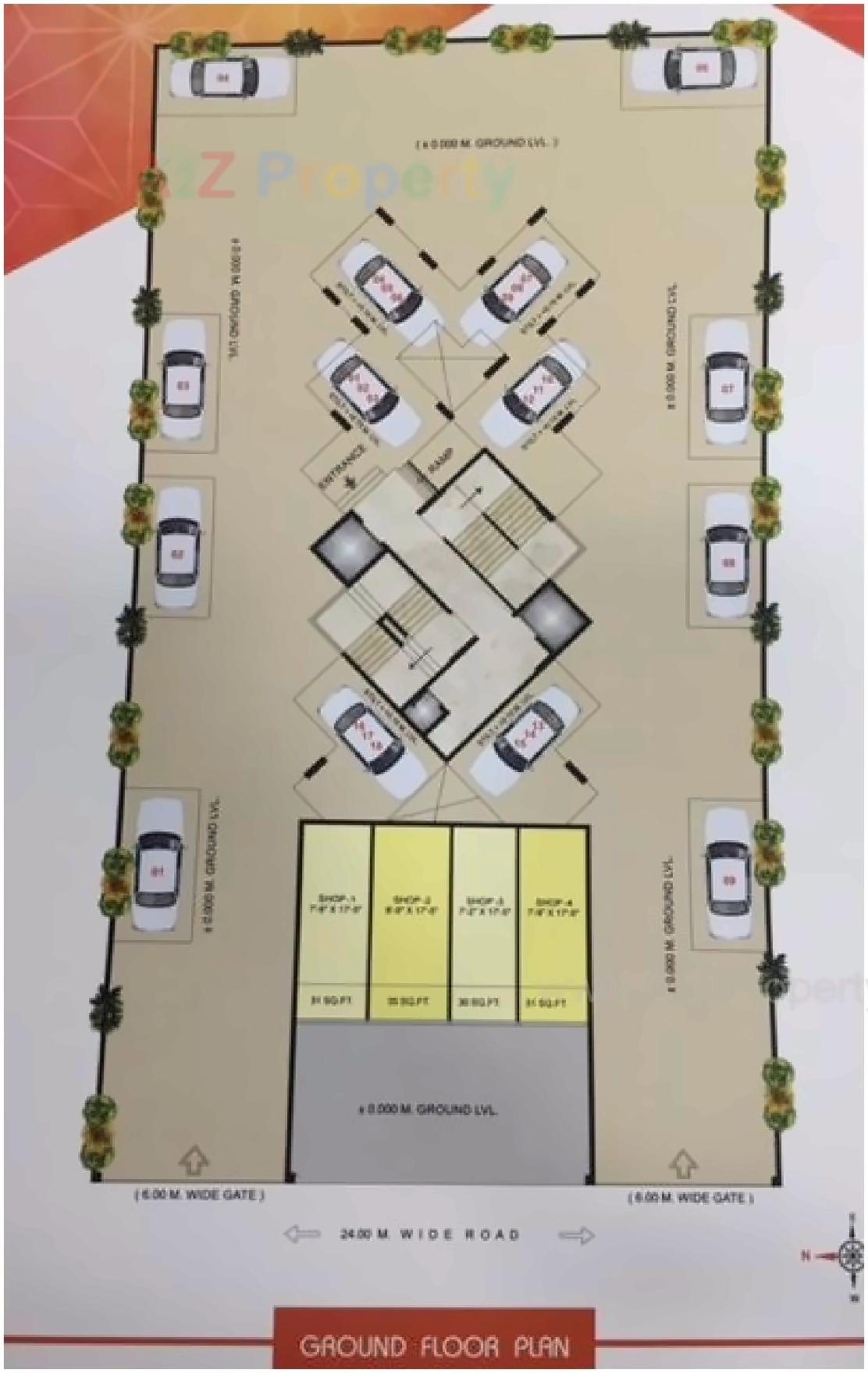 Layout of real estate project Dream Onyx located at Ulawe, Raigarh, Maharashtra