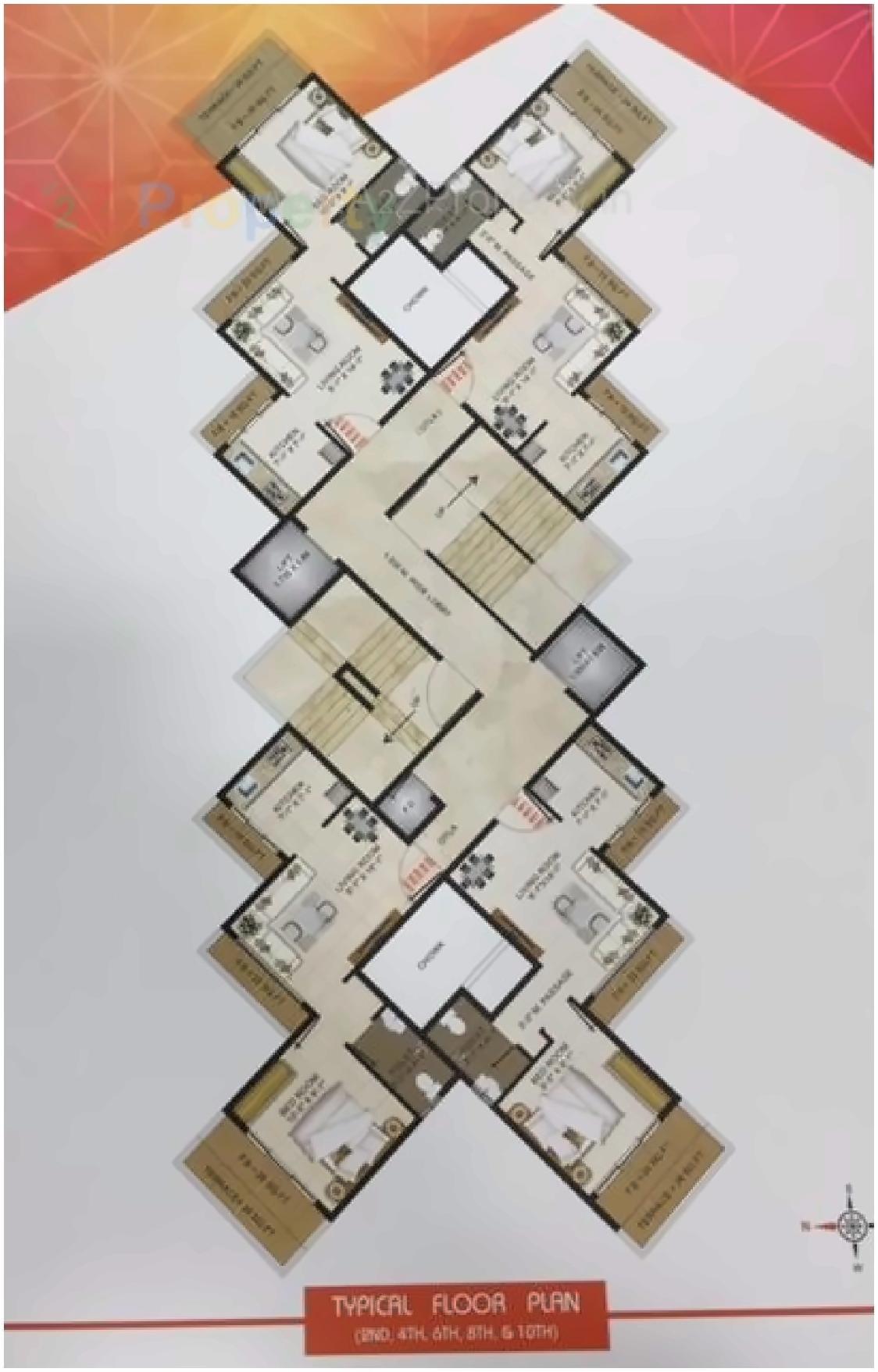 Layout of real estate project Dream Onyx located at Ulawe, Raigarh, Maharashtra