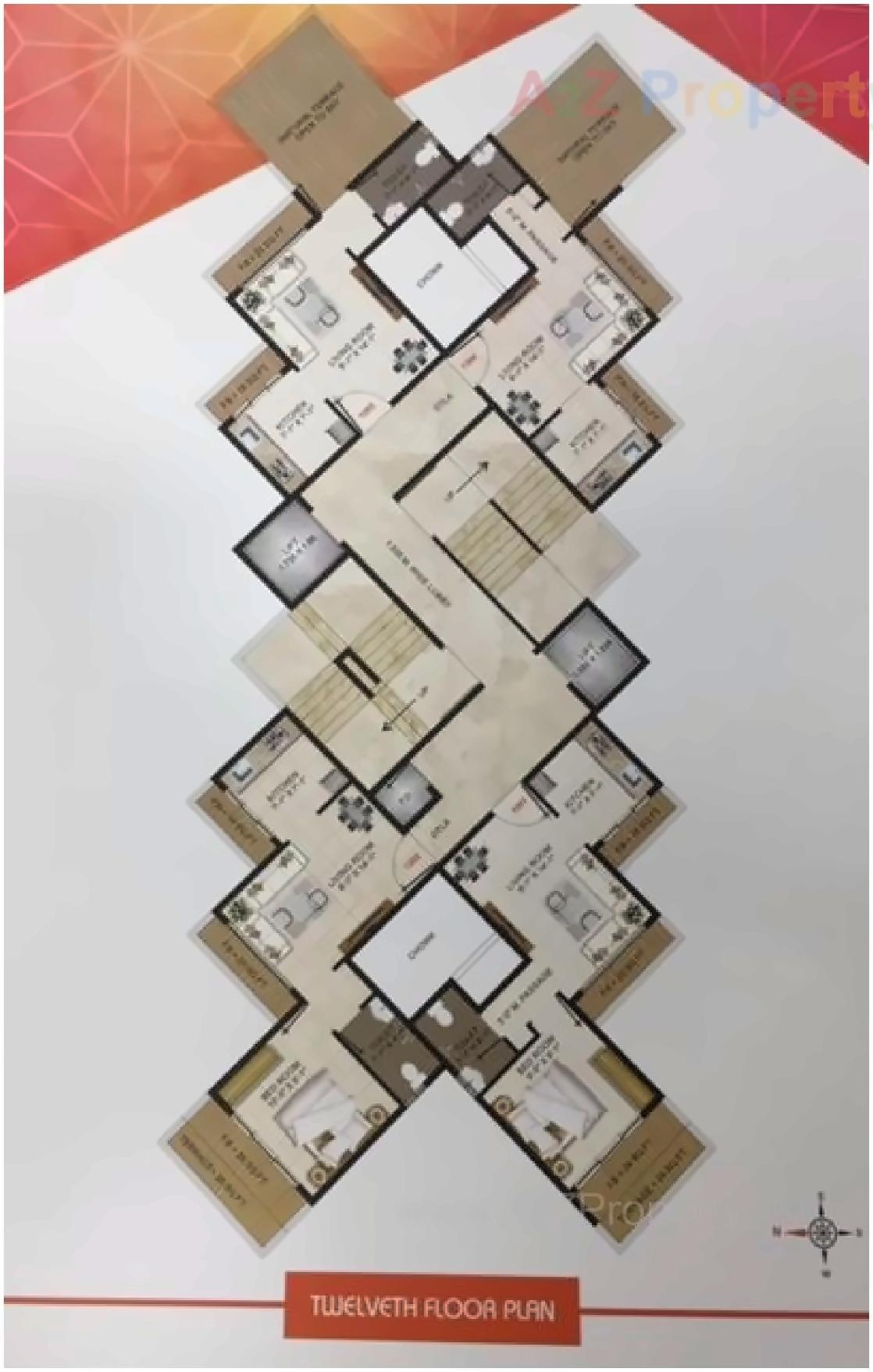 Layout of real estate project Dream Onyx located at Ulawe, Raigarh, Maharashtra