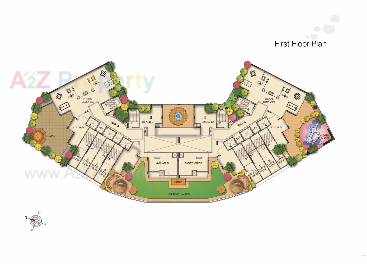 Layout of real estate project Dudhe Vitevari located at Karanjade, Raigarh, Maharashtra
