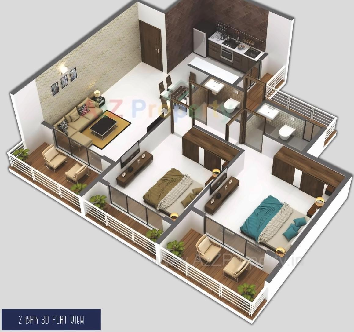 Layout of real estate project Elegant Iona located at Karanjade, Raigarh, Maharashtra