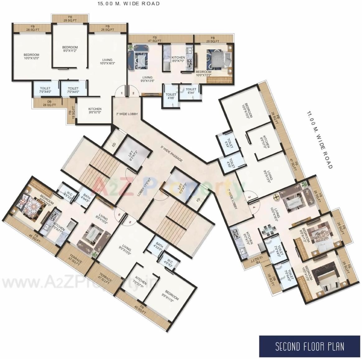 Layout of real estate project Elegant Iona located at Karanjade, Raigarh, Maharashtra