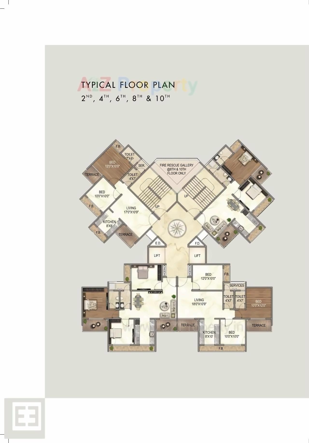 Layout of real estate project Elite Grandeur located at Kharghar, Raigarh, Maharashtra