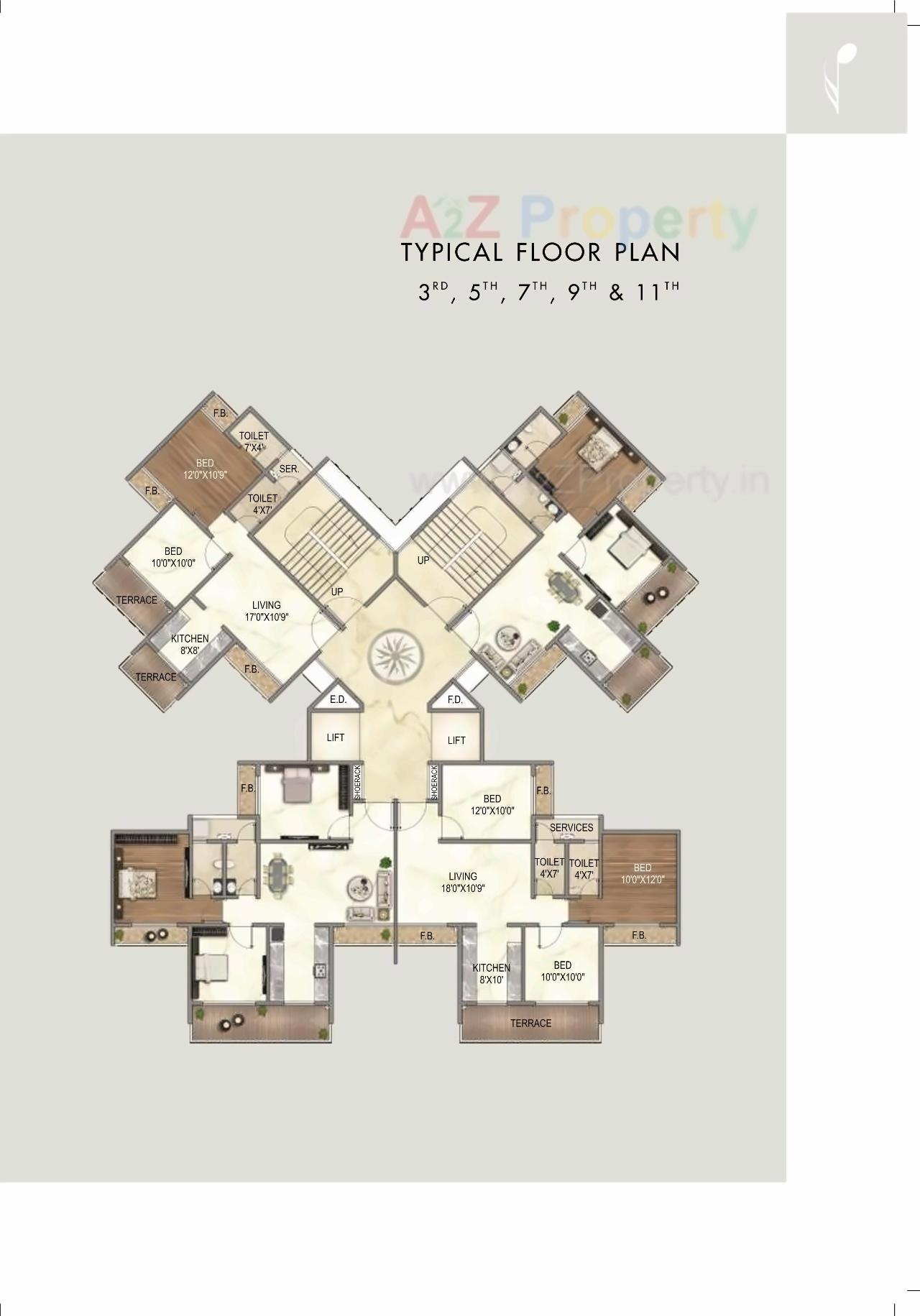 Layout of real estate project Elite Grandeur located at Kharghar, Raigarh, Maharashtra