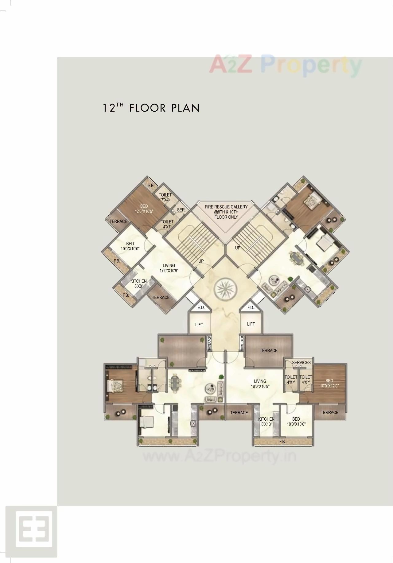 Layout of real estate project Elite Grandeur located at Kharghar, Raigarh, Maharashtra