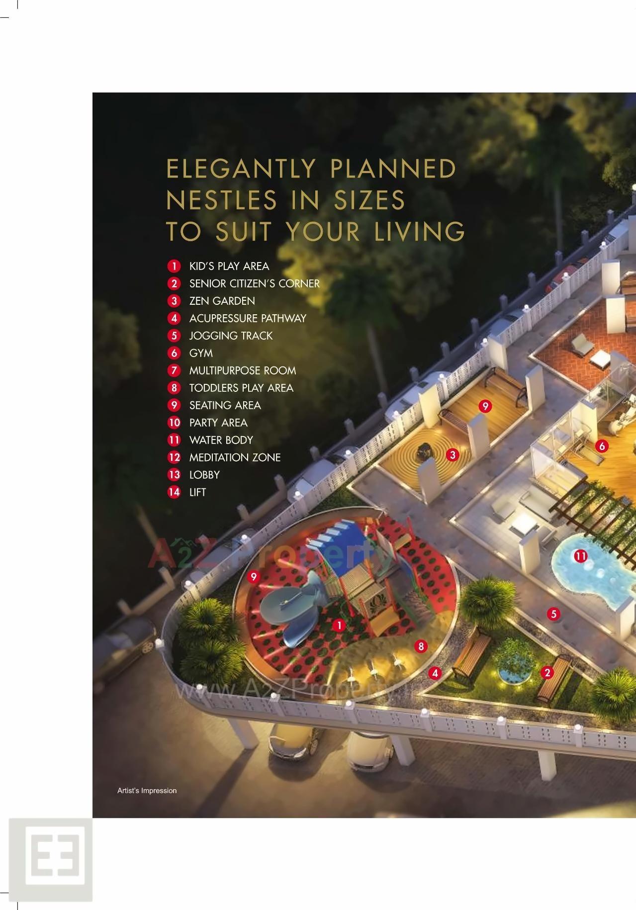 3D Elevation of real estate project Elite Grandeur located at Kharghar, Raigarh, Maharashtra